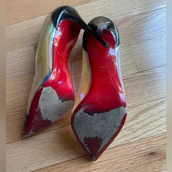 Christian Louboutin Iridescent Debout PVC Pumps Size 38.5 - Picture 2 of 7